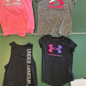 Under Armour Kids' Assorted Tops - Pink, Gray, Black
